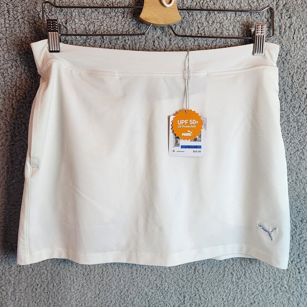 PUMA Skirt Women's White XL UPF 50+ UV Protection Athletic